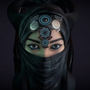 hiqab abstract 3d model