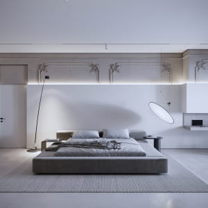 Minimalistic master bedroom 