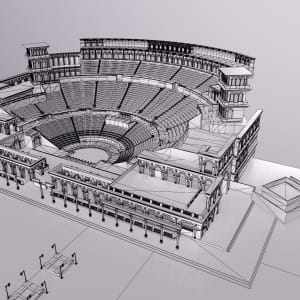 Khor Fakkan Amphitheatre 3D model