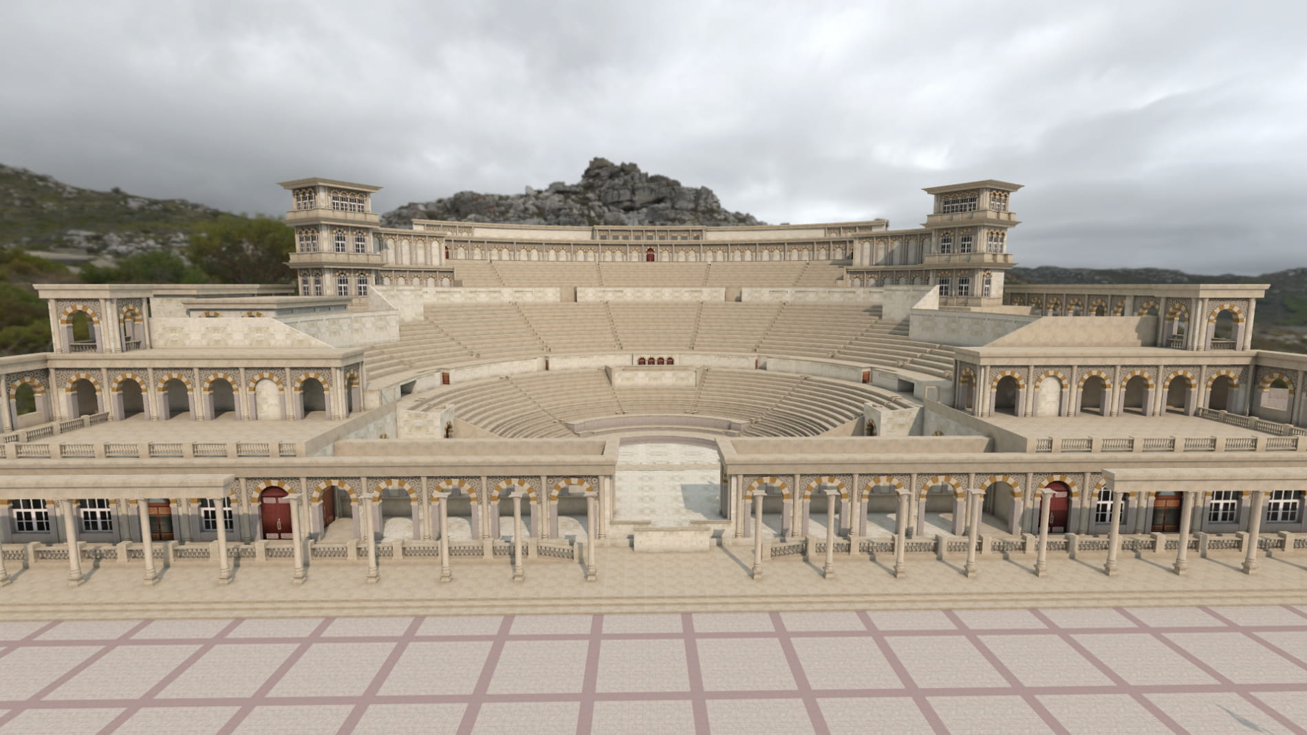 khor-fakkan-amphitheatre-3d-model
