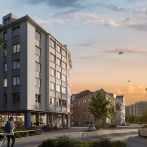Exterior Visualization: Residential and Commercial Building in Nuremberg