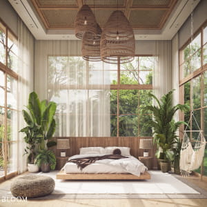 Tropical Master Bedroom Design