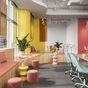 Colorful Modern Office Lounge