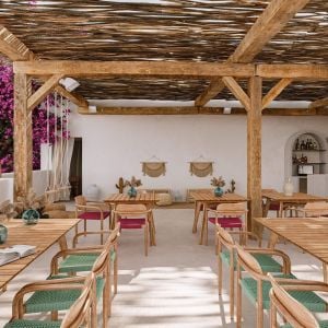 Mediterranean Outdoor Restaurant – 3D Furniture Rendering