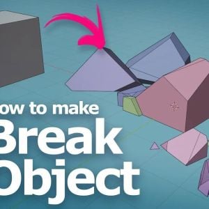 How to break an object in Blender