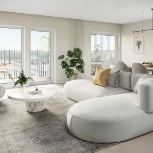 Modern Scandinavian Retreat with a View by MR Rendering