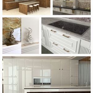 Interior Design in a minimal neoclassic Style