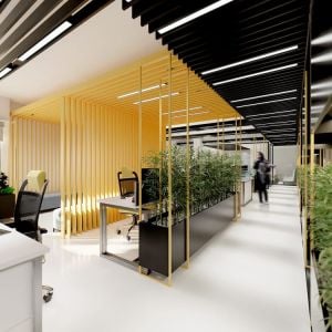 Concept of modern cafe and office spaces