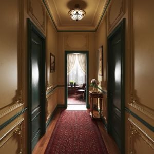 Opulent Classical Revival | Hallway and Workroom