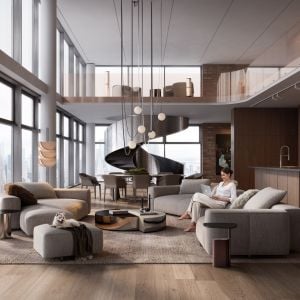 Interior Visualization: Modern Apartment in the Heart of New York