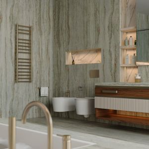 Spacious bathroom