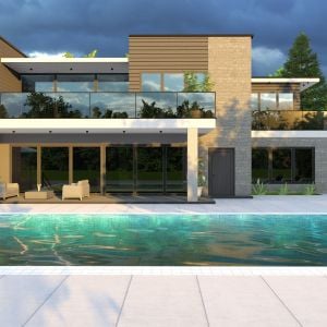 Modern minimalist villa
