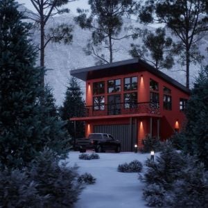 Winter Exterior Visualization