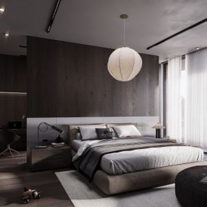 Dark bedroom