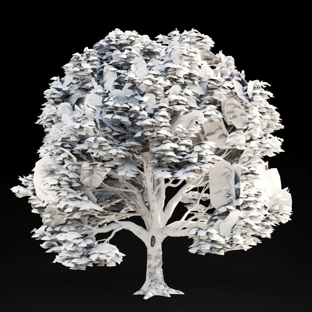AM299 Wire Medium Poly LOD Building Nature in 3D: How Scanned Trees Bring Realism