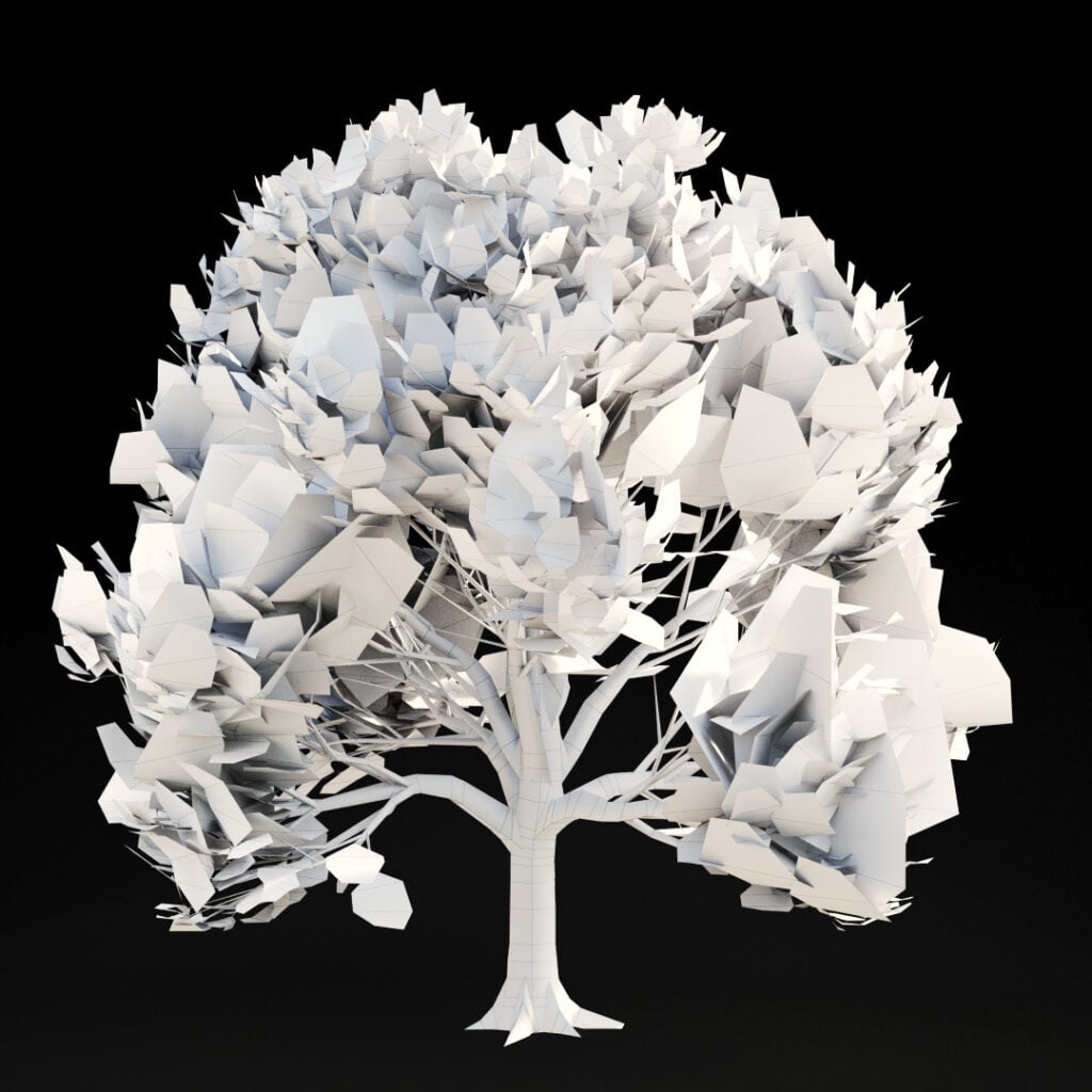 AM299 Wire Very Low Poly LOD Building Nature in 3D: How Scanned Trees Bring Realism