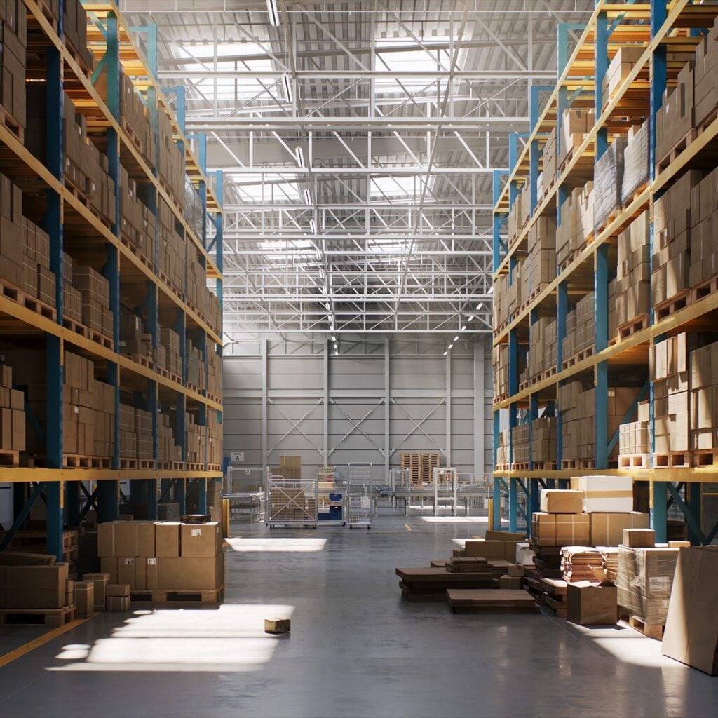 Warehouse racking aisle environment