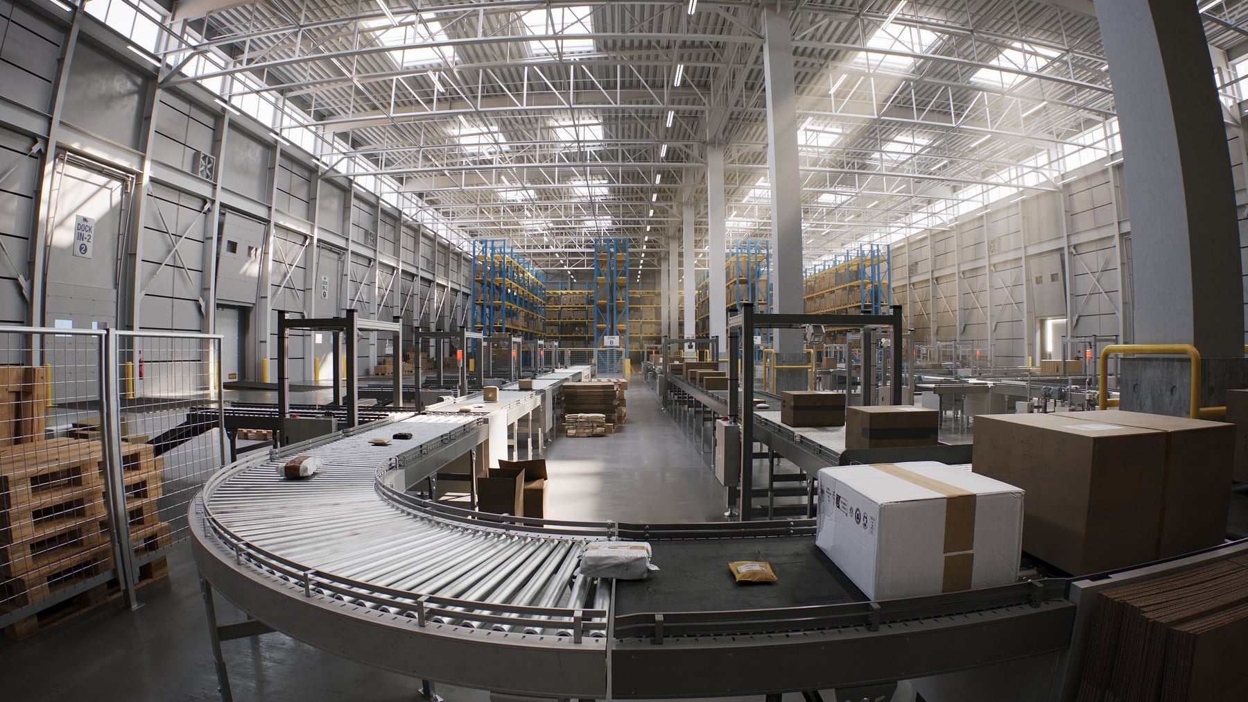 Parcel sortation line
