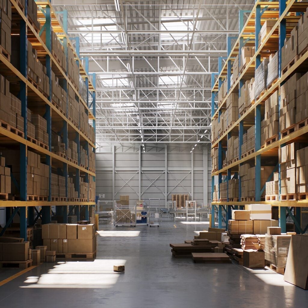 Warehouse racking aisle environment