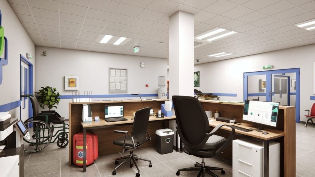 Clinical reception area